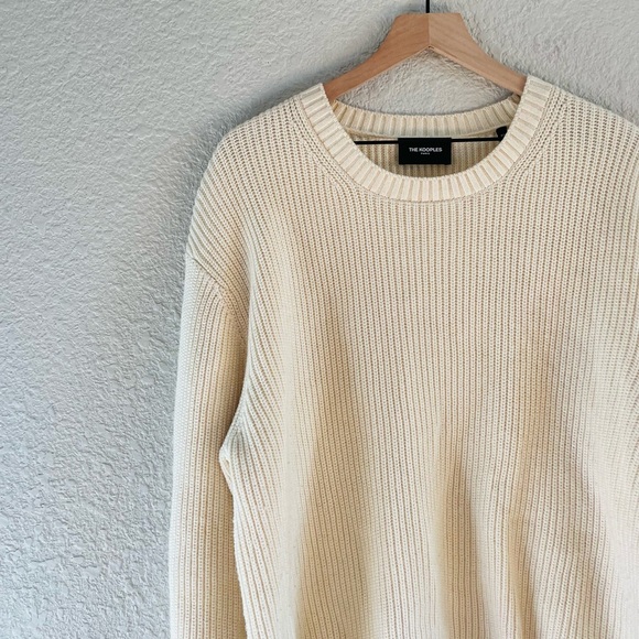 The Kooples Ecru Sweater in Cotton with Patch - Picture 9 of 13